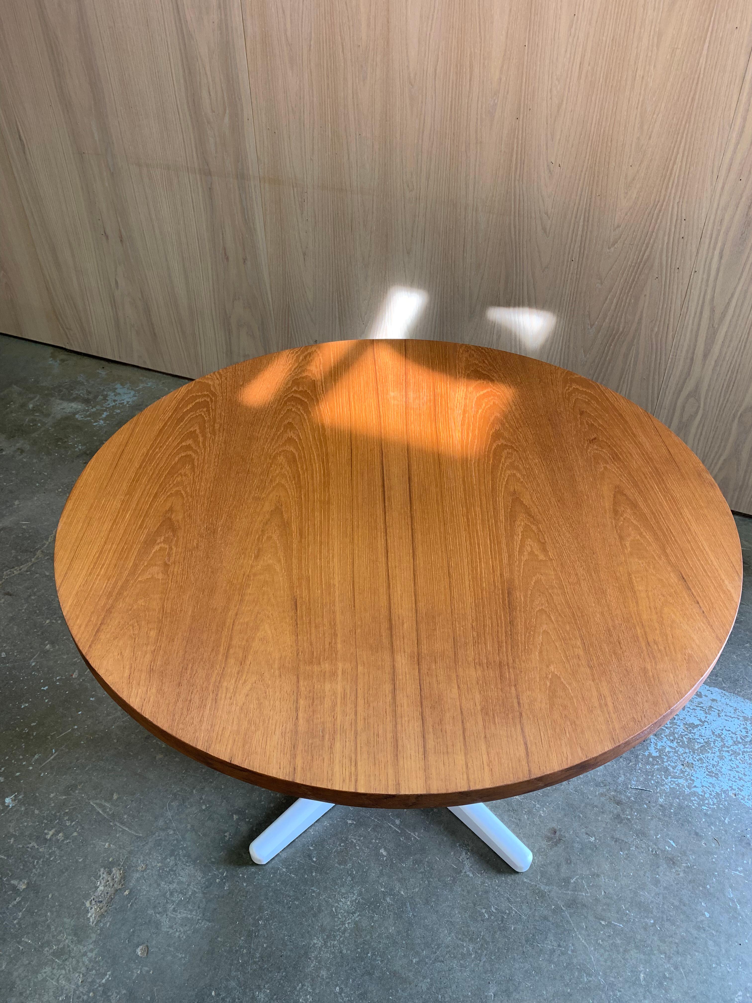 1960s Finnish Teak and Lacquer Dining Set - Table, Benches and Chairs For Sale 3