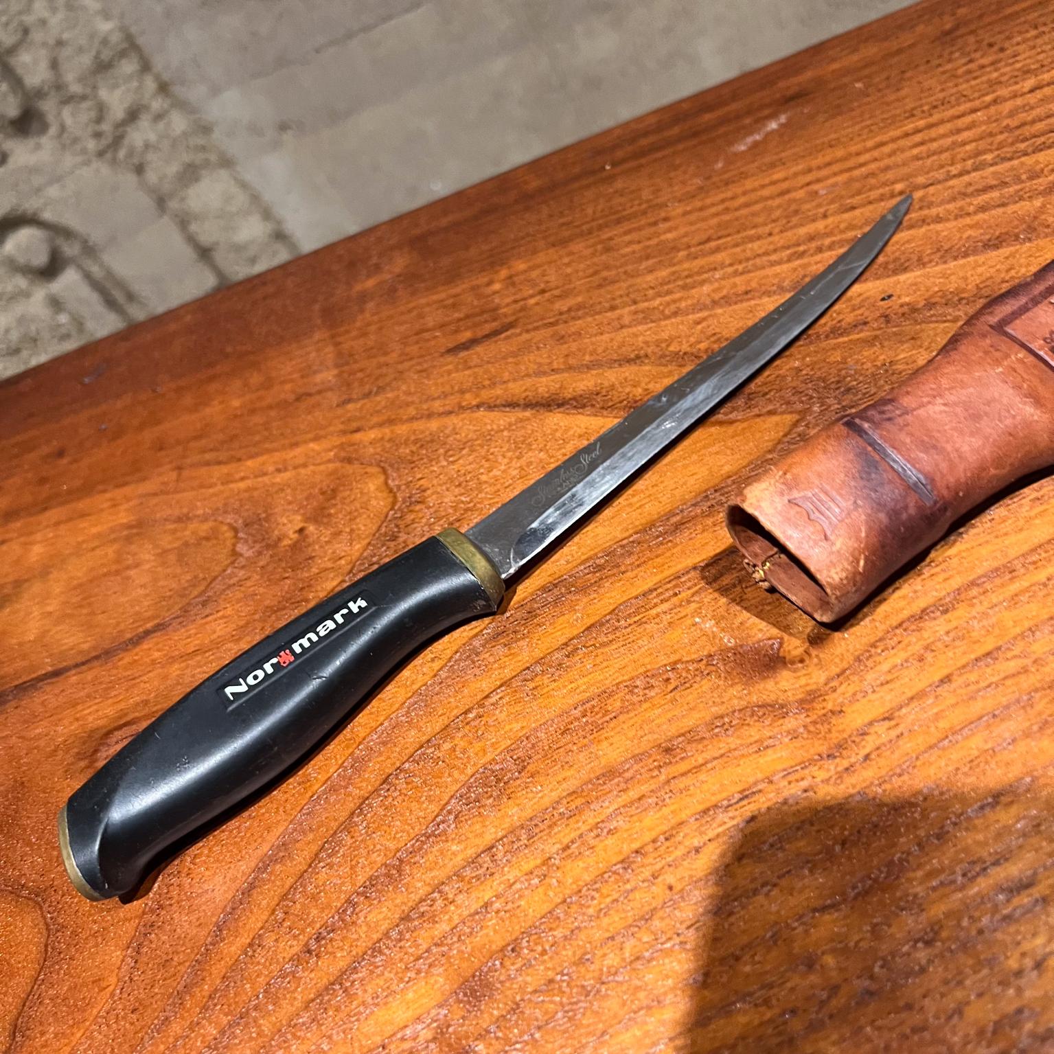 Acier inoxydable Couteau à remplissage de poisson Fiskars Normark Finlande des années 1960 en vente