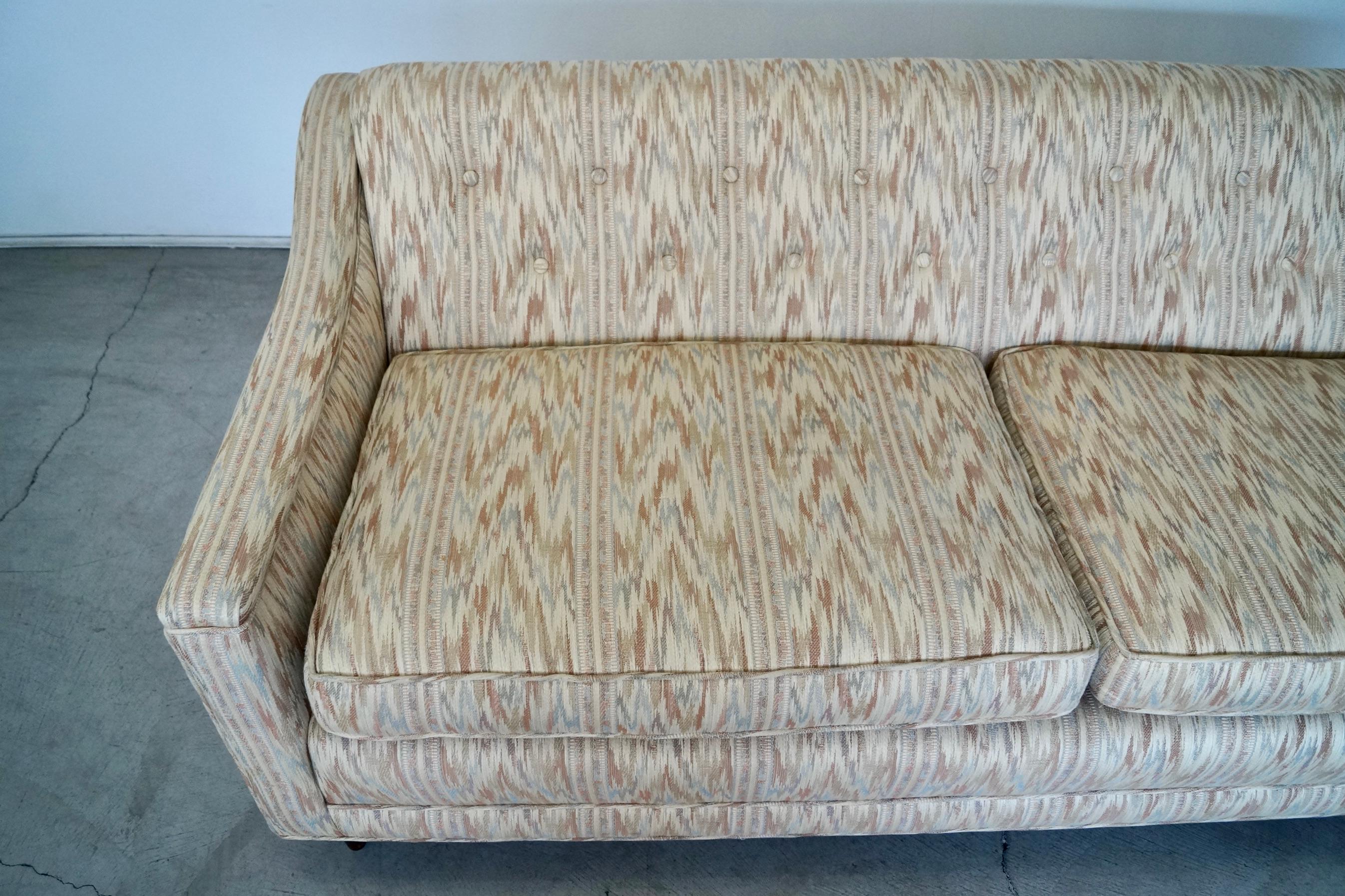 1960's Flame Stitch Sofa 6