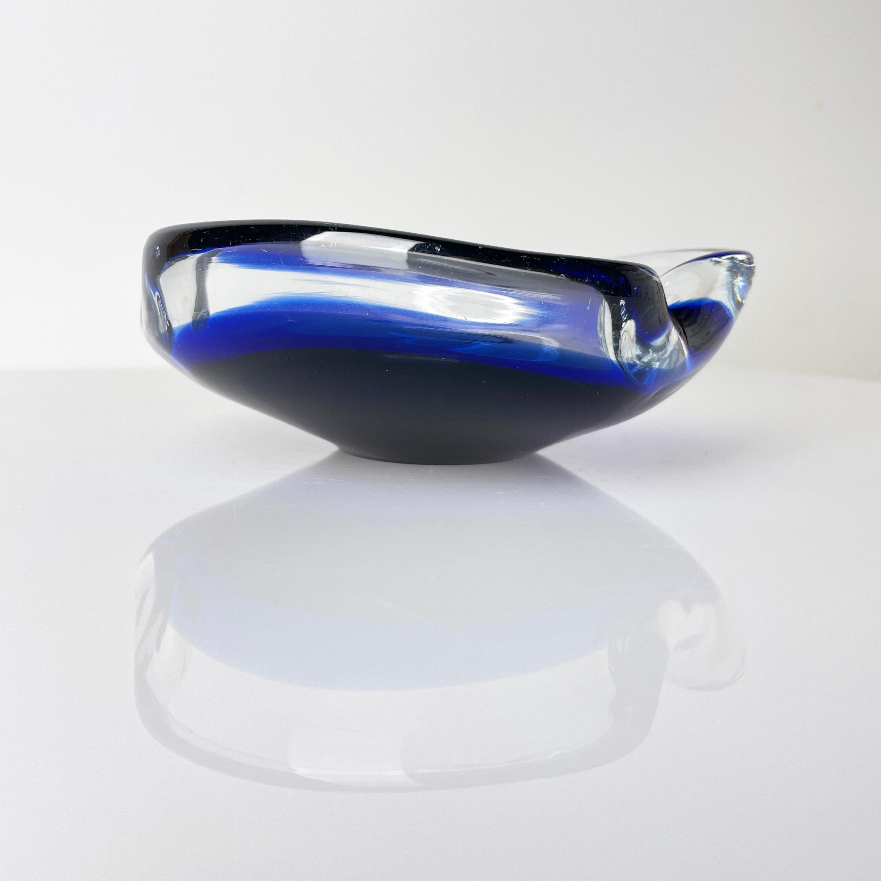 Posacenere Flavio Poli degli anni '60 in vetro di Murano Glass Sommerso in vendita 7
