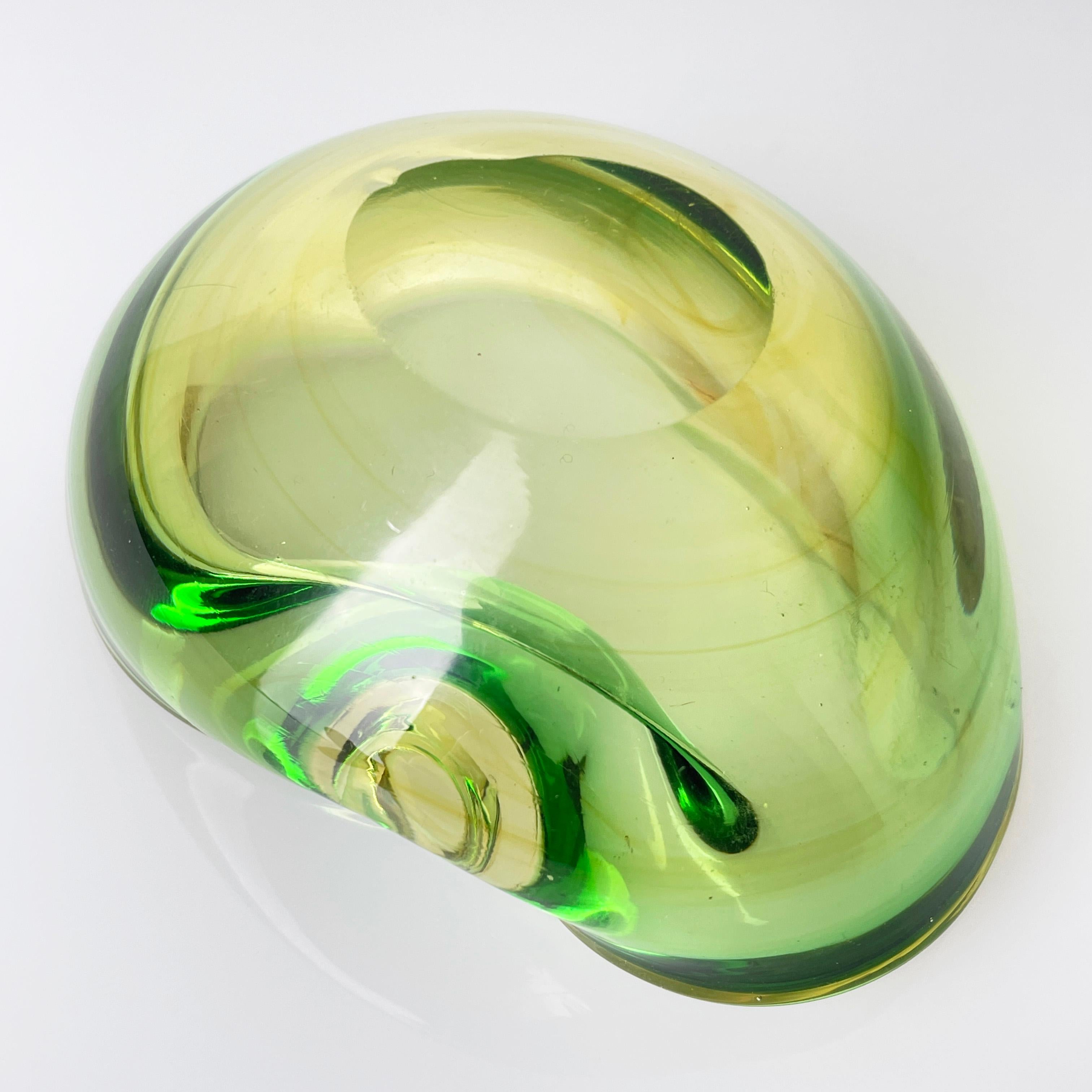 1960er Flavio Poli Aschenbecher aus Murano Glass Sommerso im Angebot 7
