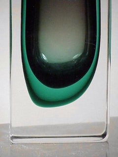 1960s Flavio Poli Design for Seguso Design Glass Submerged Vase