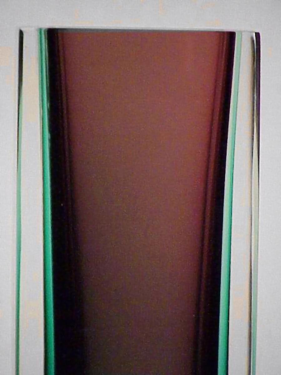 Submerged Vase aus Glas, Flavio Poli Design für Seguso Design, 1960er Jahre im Zustand „Hervorragend“ im Angebot in Biella, IT
