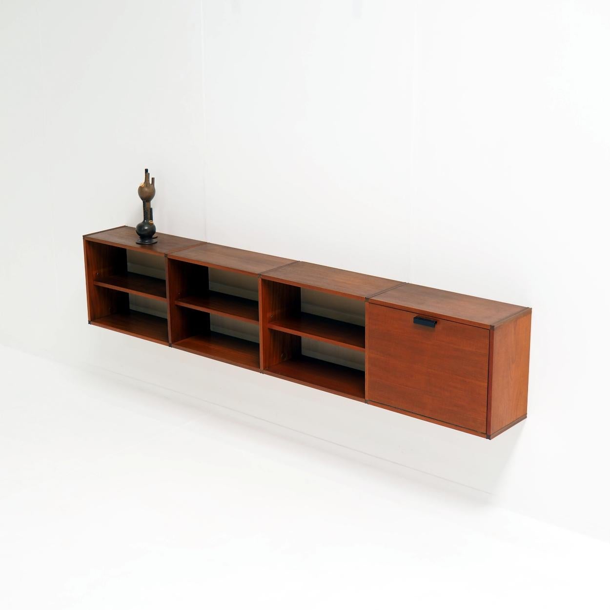 Teak 1960s Floating Sideboard by Cees Braakman for Pastoe For Sale