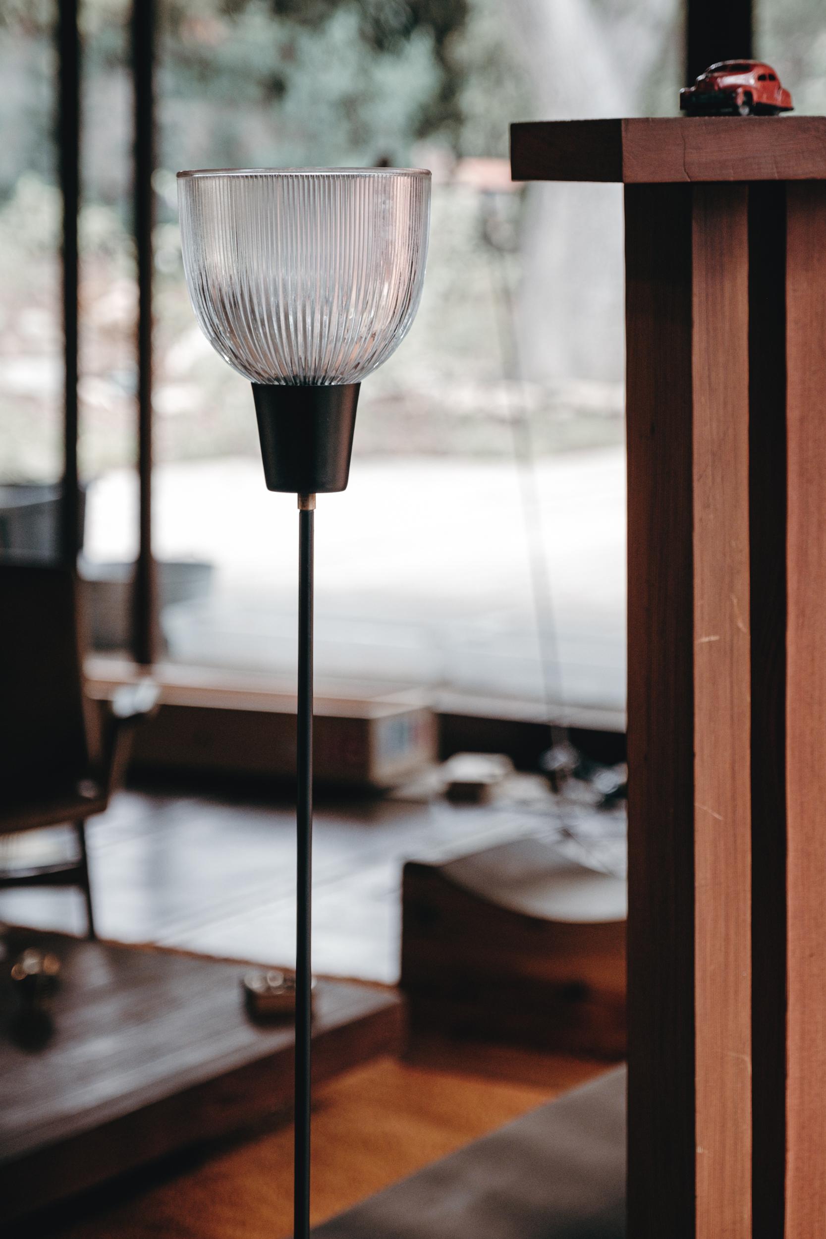 Pressed 1960s Floor Lamp Attributed to Ignazio Gardella for Azucena
