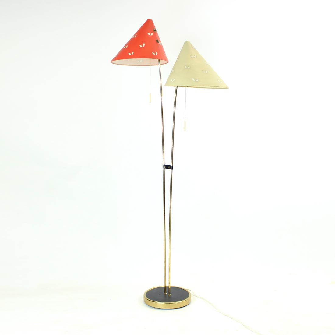 1960s Floor Lamp in Brass by Zukov, Czechoslovakia For Sale 7