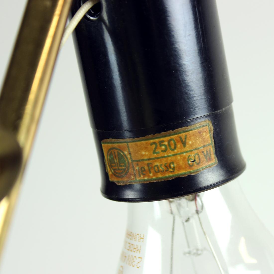 1960s Floor Lamp in Brass by Zukov, Czechoslovakia For Sale 8