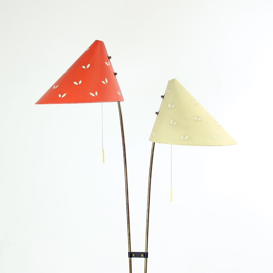 1960s Floor Lamp in Brass by Zukov, Czechoslovakia For Sale 1