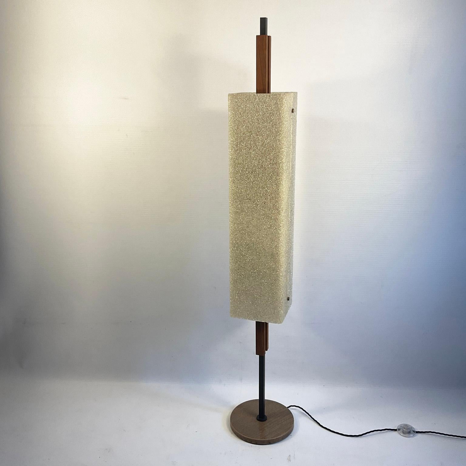 1960s Maison Arlus Floor Lamp Totem in Granite Resin 3