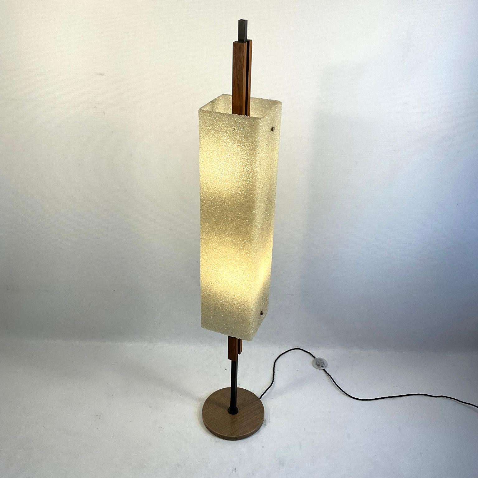 1960s Maison Arlus Floor Lamp Totem in Granite Resin 6