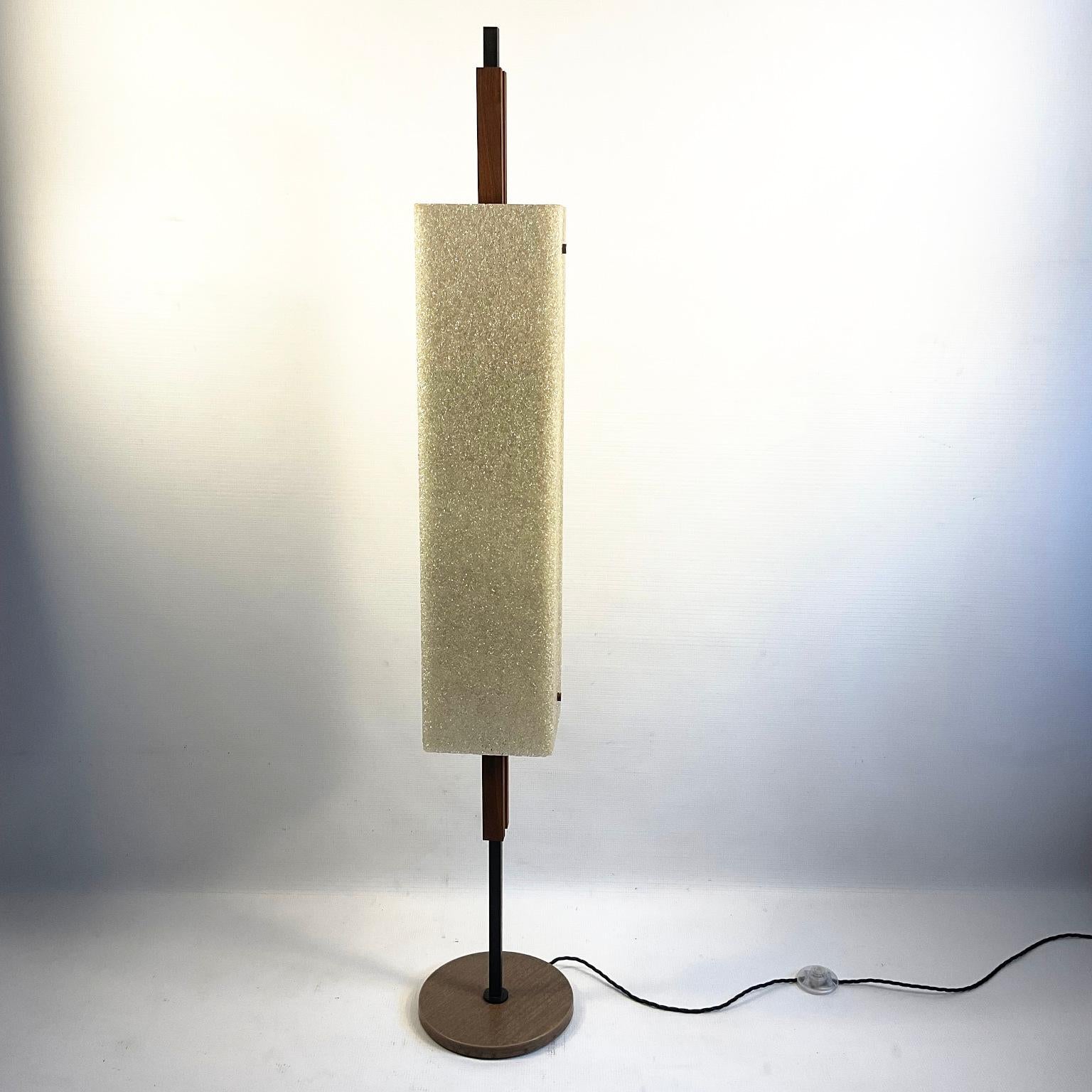 1960s Maison Arlus Floor Lamp Totem in Granite Resin 9