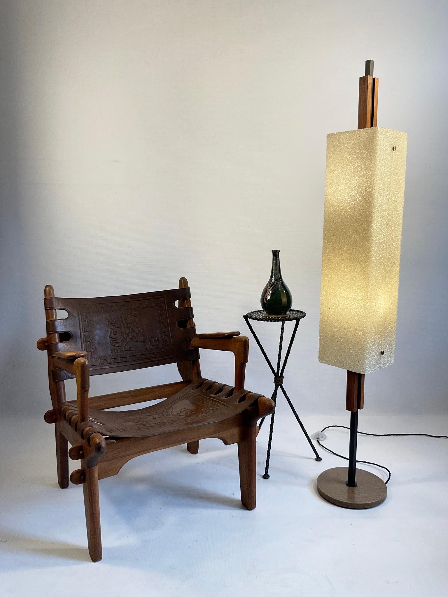 20th Century 1960s Maison Arlus Floor Lamp Totem in Granite Resin