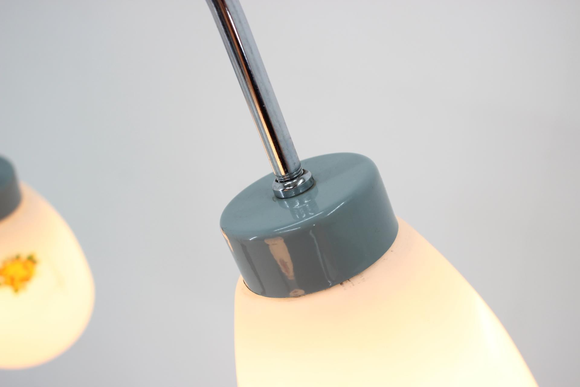 1960s, Floor Lamp with Glass Shades, Czechoslovakia For Sale 9