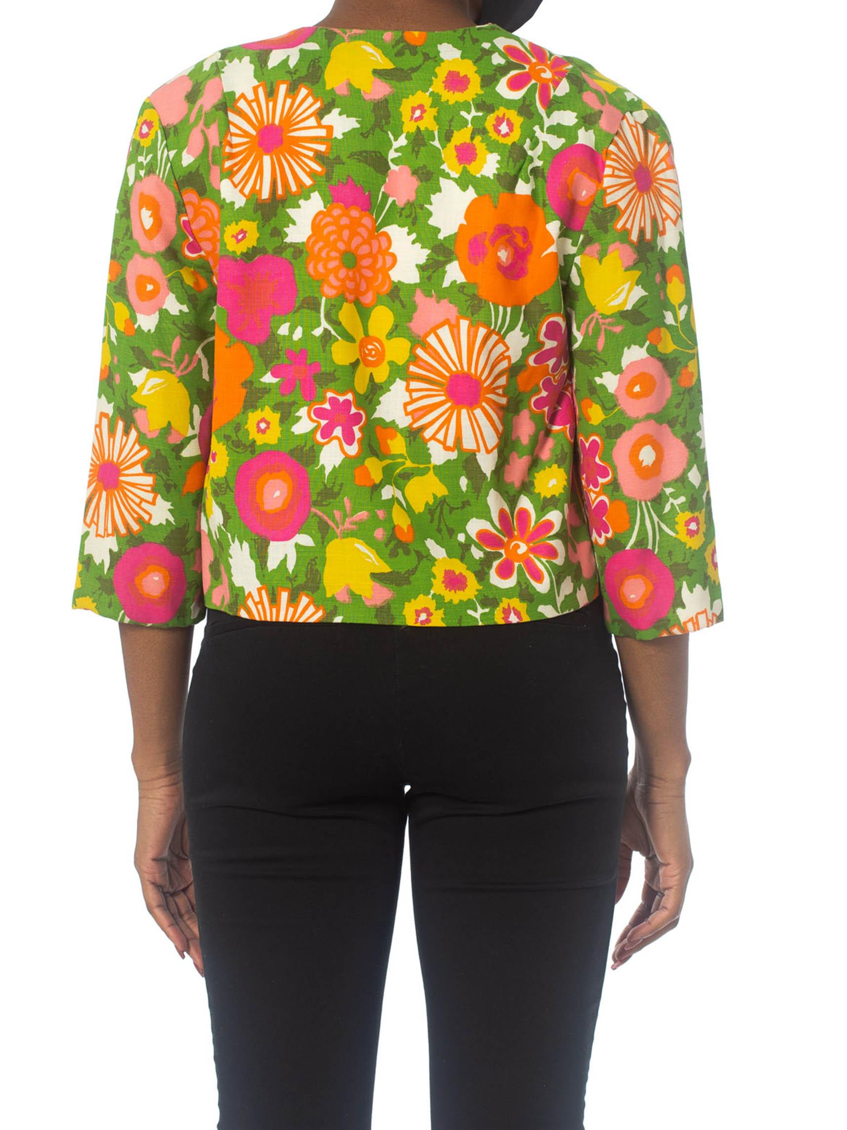 floral cropped jacket