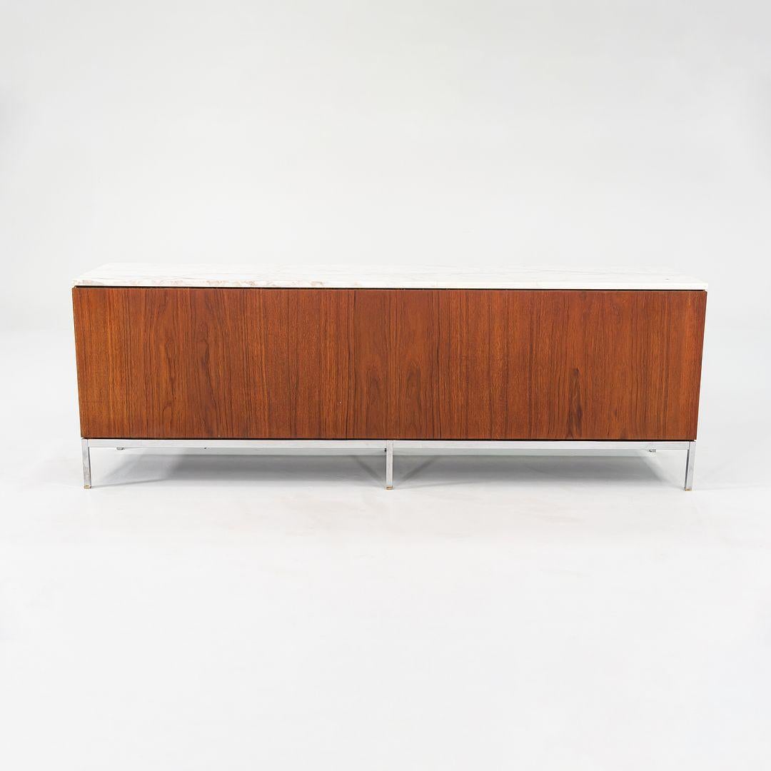 Credenza a 4 posizioni di Florence Knoll del 1960 in noce con piano in marmo, Model 2544 in vendita 4