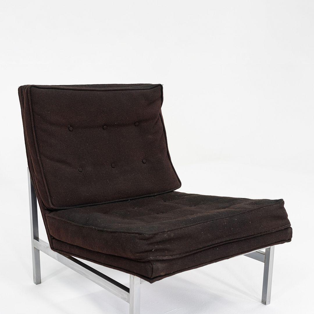 Milieu du XXe siècle Chaise longue sans bras en tissu Florence Knoll des années 1960 en vente