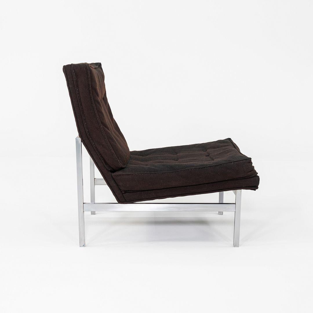 Chaise longue sans bras en tissu Florence Knoll des années 1960 en vente 2