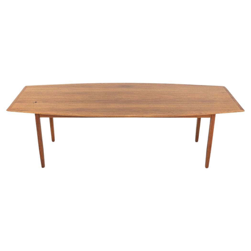 1960s Florence Knoll Conference or Dining Table in Walnut / Steel 96 x 42 inches