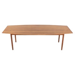 1960s Florence Knoll Conference or Dining Table in Walnut / Steel 96 x 42 inches