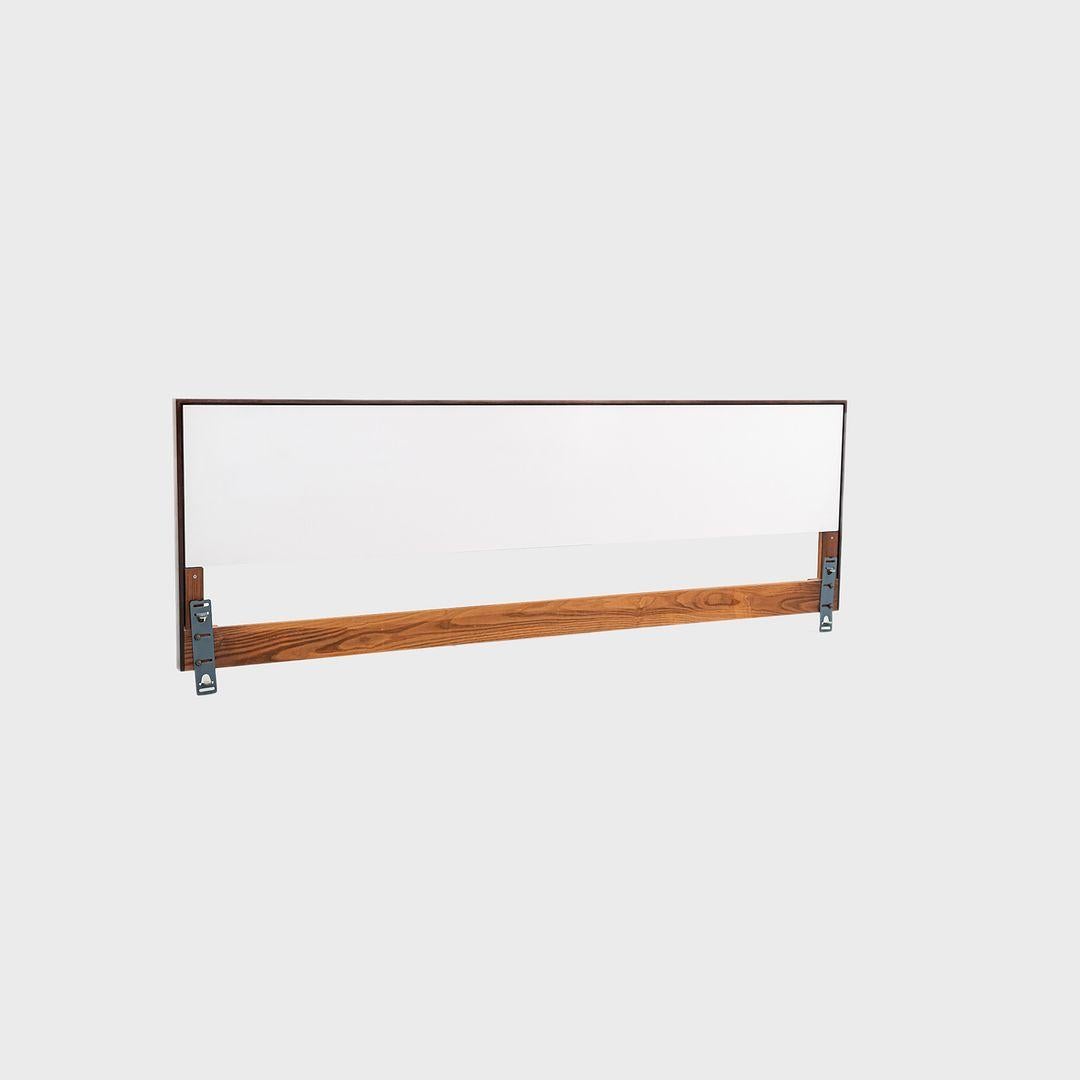 Métal 1960 Florence Knoll Tête de lit king size en noyer et stratifié, modèle 740 WP en vente