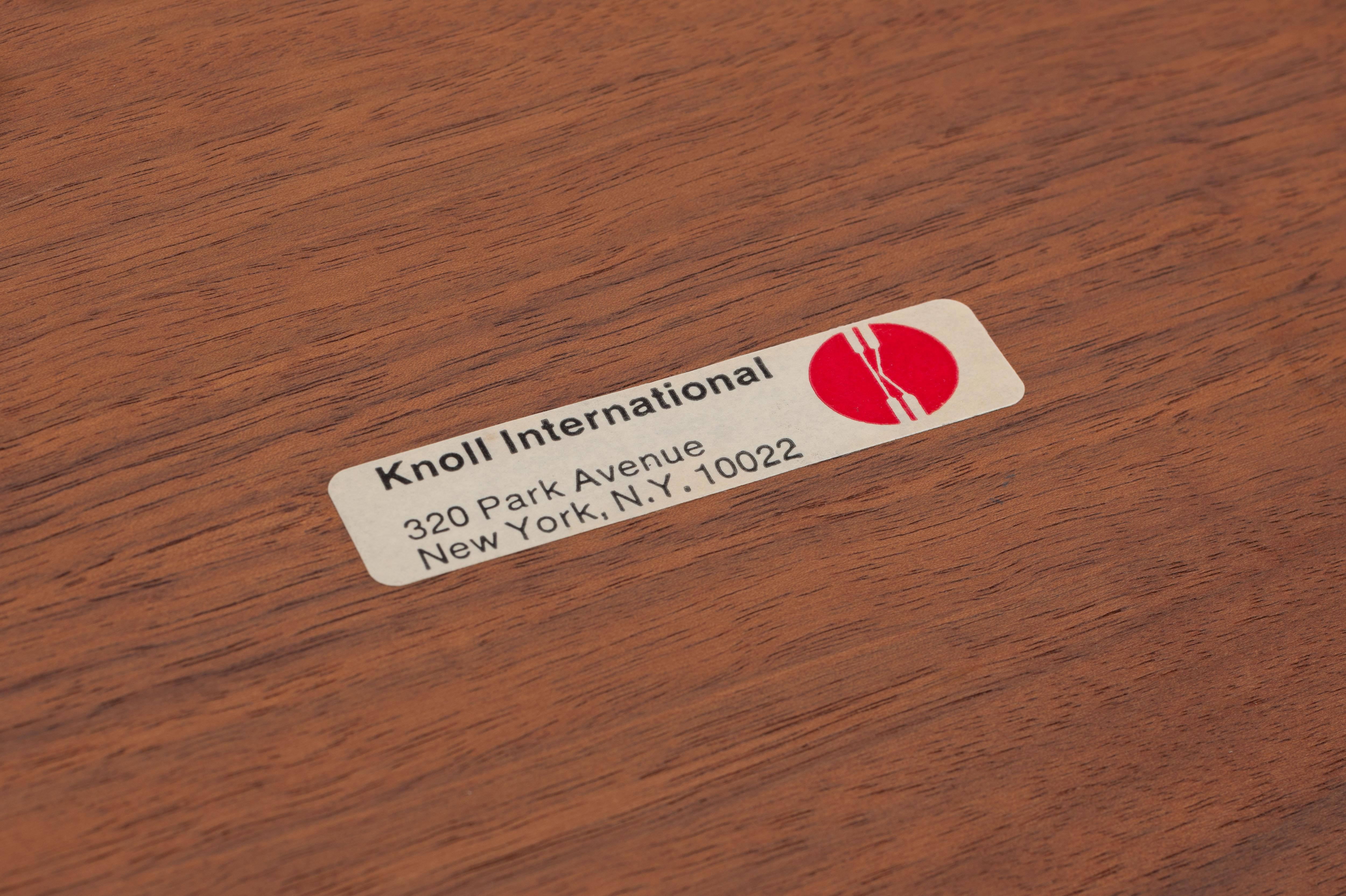 1960s Florence Knoll Pivoting Walnut Plywood Desk Tray by Knoll 5