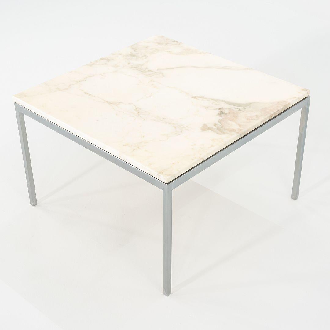 1960s Florence Knoll Square Marble Coffee / Side / End Table 29.5 in en vente 5