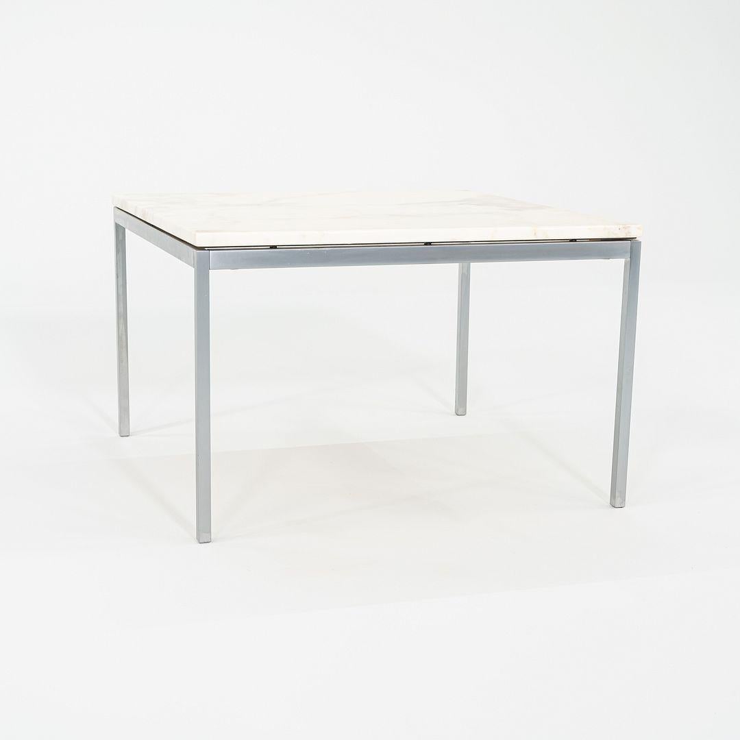 1960s Florence Knoll Square Marble Coffee / Side / End Table 29.5 in en vente 1