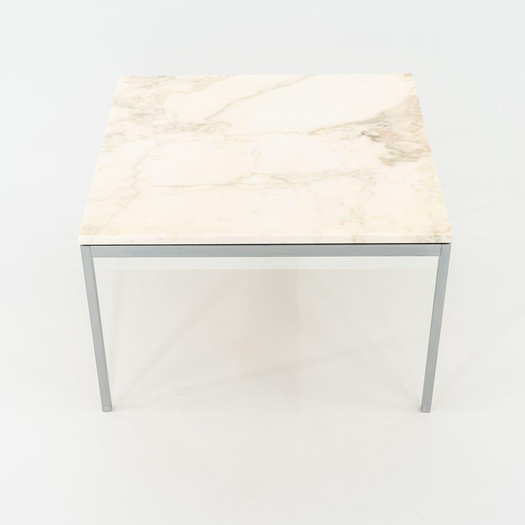 1960s Florence Knoll Square Marble Coffee / Side / End Table 29.5 in en vente 2
