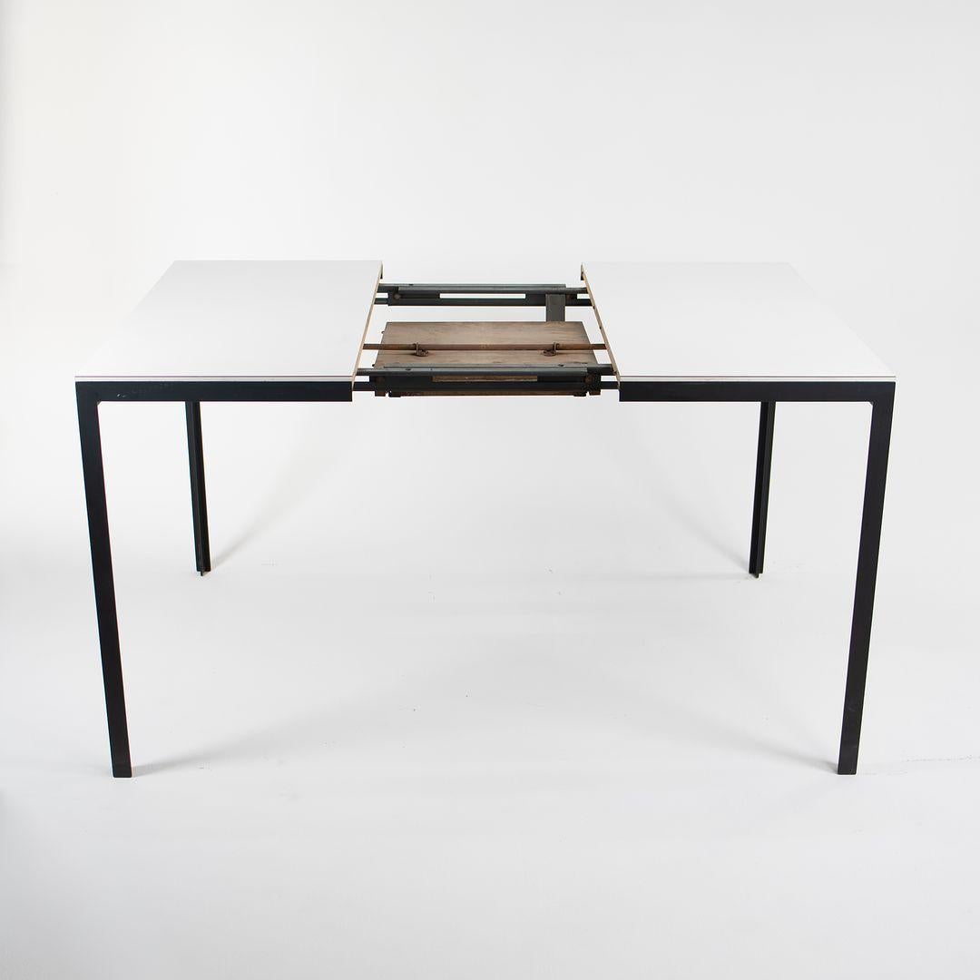 Acier Années 1960 Florence Knoll Table de salle à manger à rallonge 34-49 pouces, modèle 310 en vente
