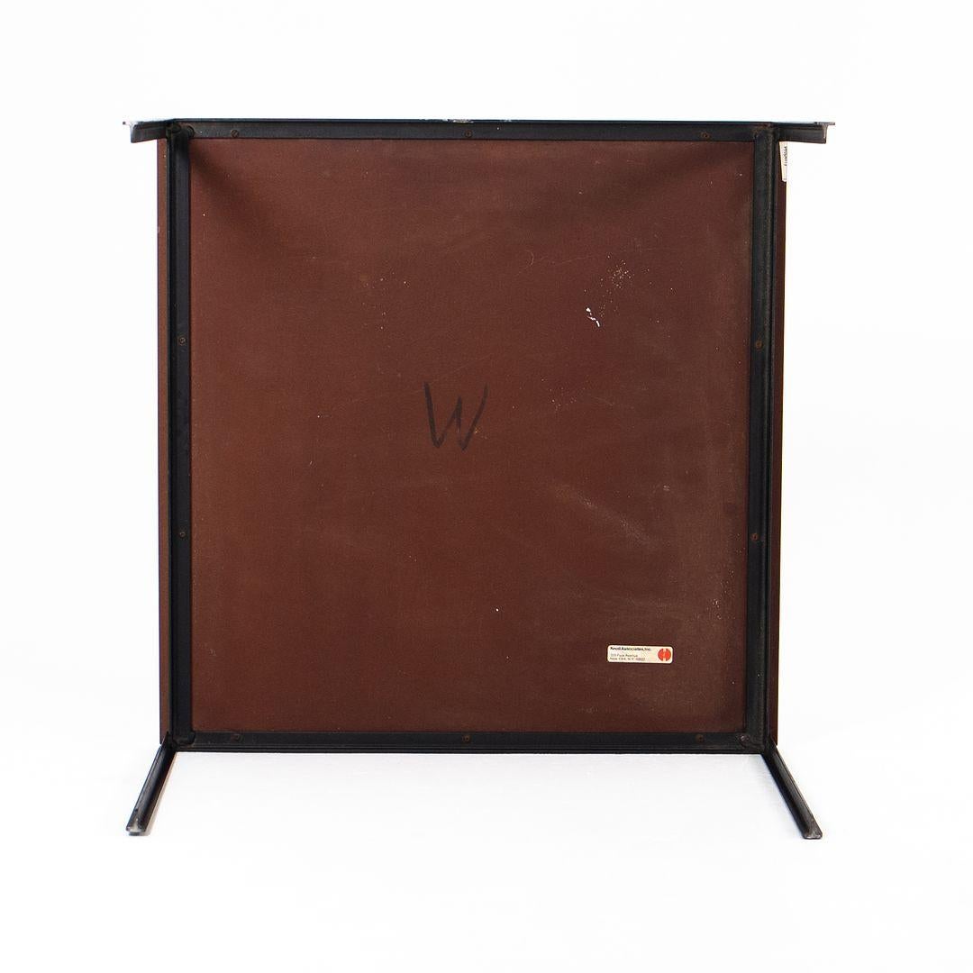 1960s Florence Knoll T-Angle Square Coffee Table with Faux Walnut Laminate Top For Sale 3