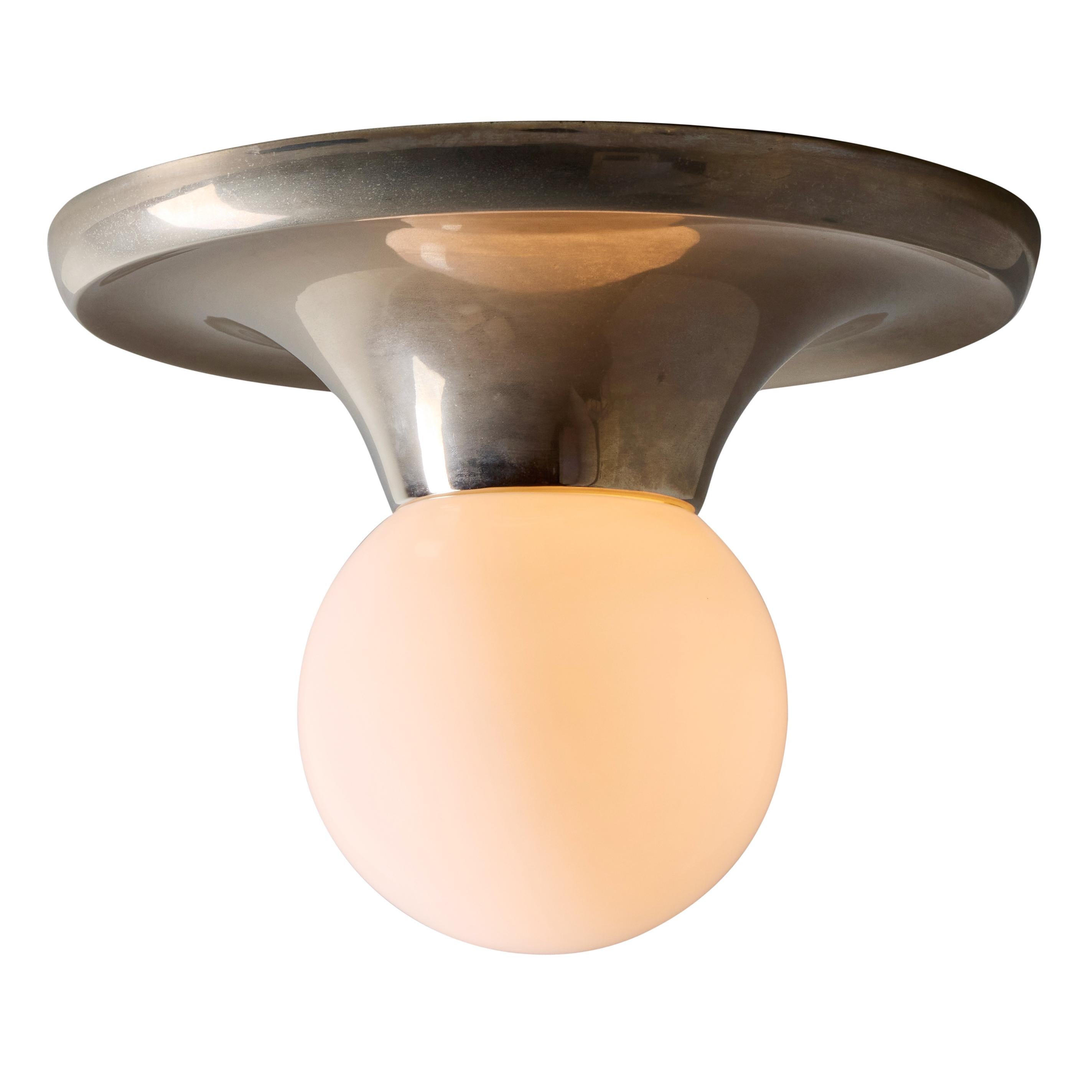 Deckenleuchte „Lichtkugel“ aus Nickel von Flos Achille Castiglioni & Pier Giacomo, 1960er Jahre im Angebot 11