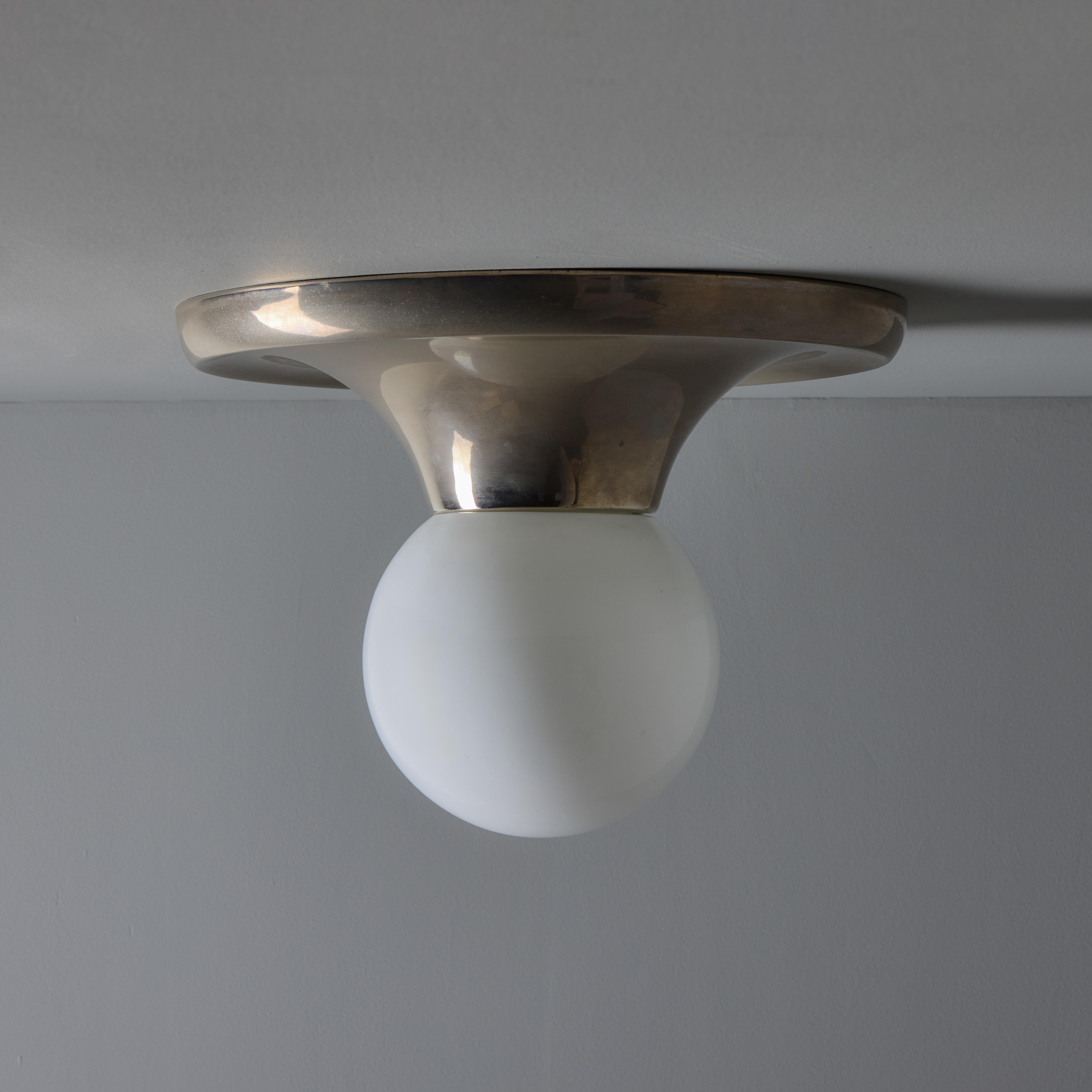 Deckenleuchte „Lichtkugel“ aus Nickel von Flos Achille Castiglioni & Pier Giacomo, 1960er Jahre (Mitte des 20. Jahrhunderts) im Angebot