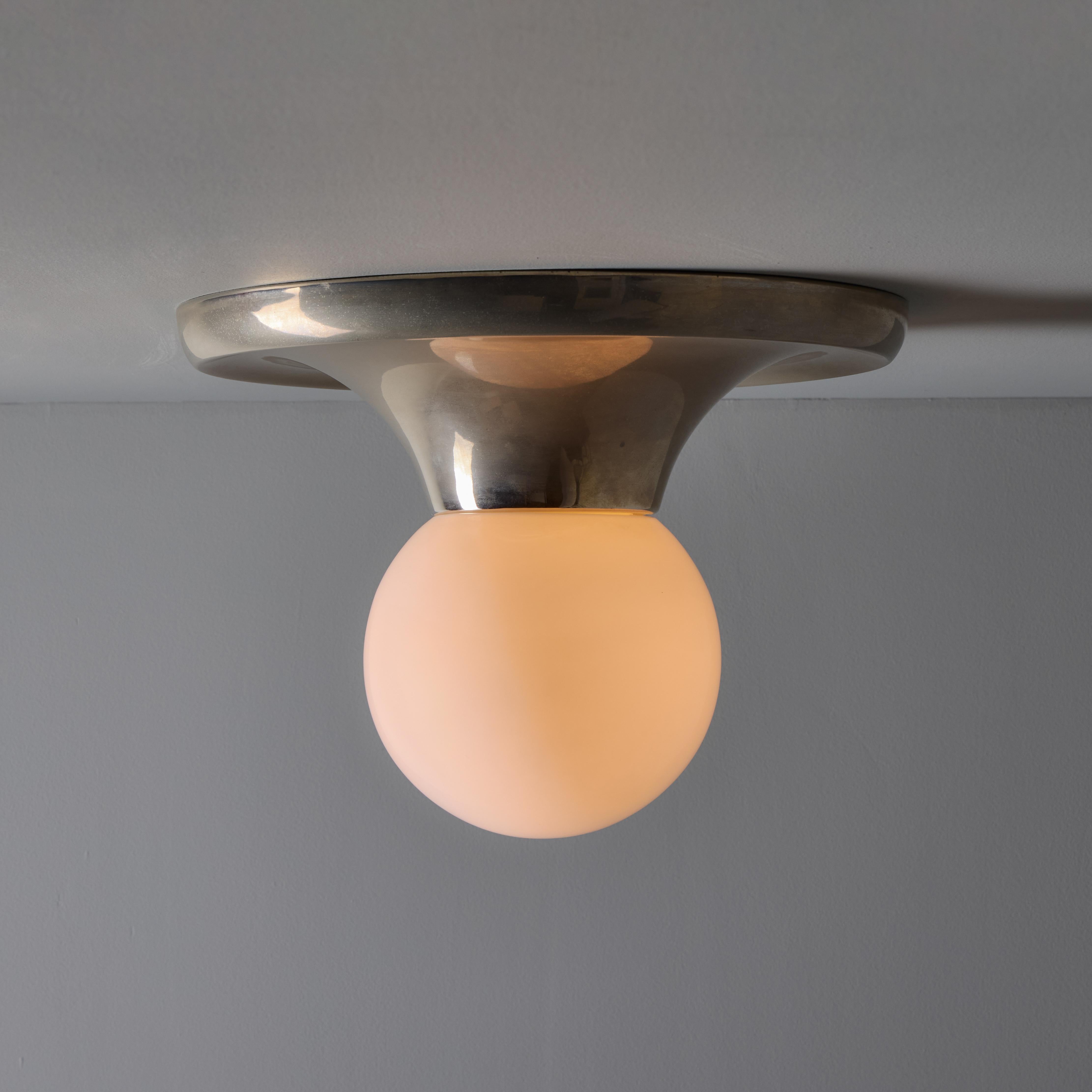 Deckenleuchte „Lichtkugel“ aus Nickel von Flos Achille Castiglioni & Pier Giacomo, 1960er Jahre (Metall) im Angebot