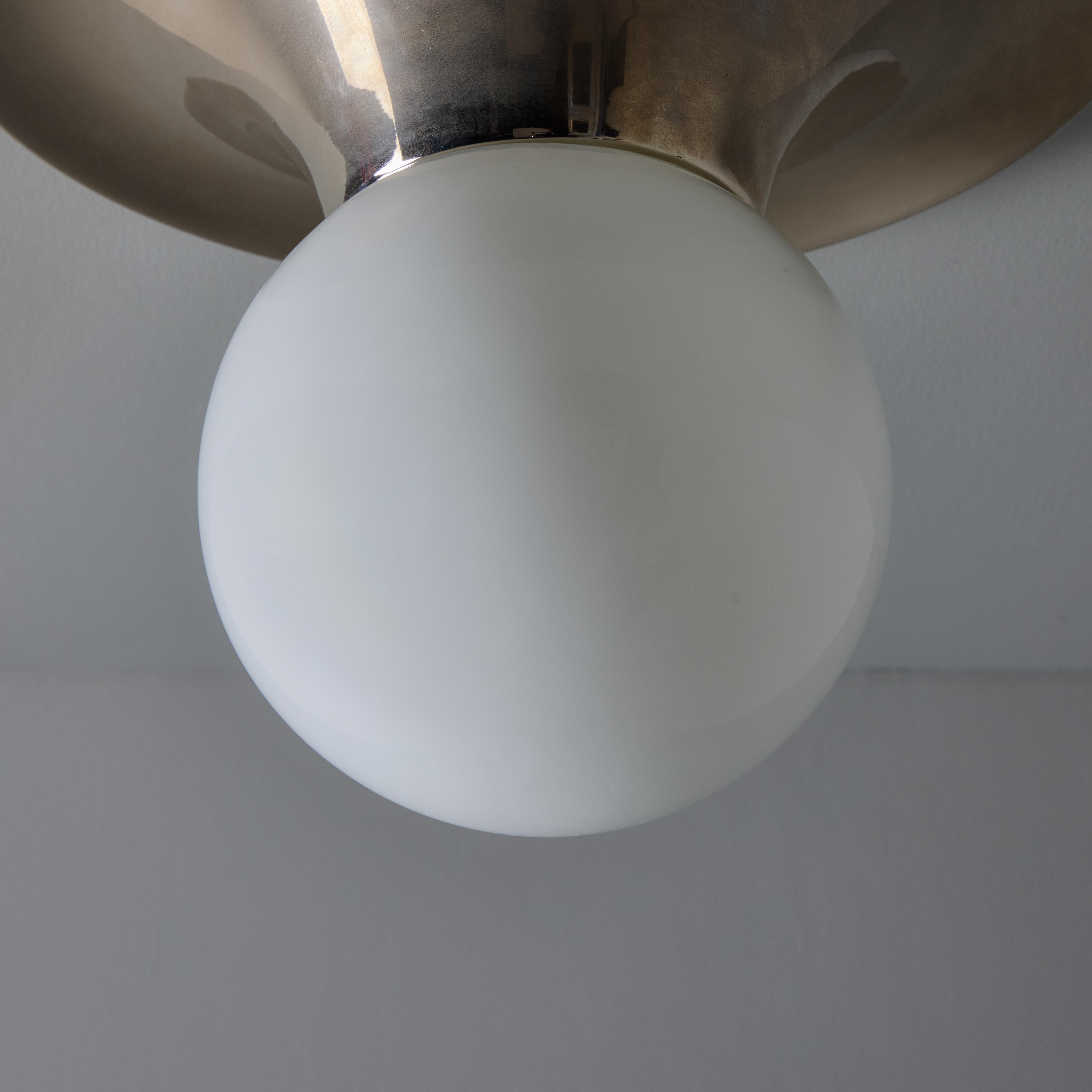 Deckenleuchte „Lichtkugel“ aus Nickel von Flos Achille Castiglioni & Pier Giacomo, 1960er Jahre im Angebot 1