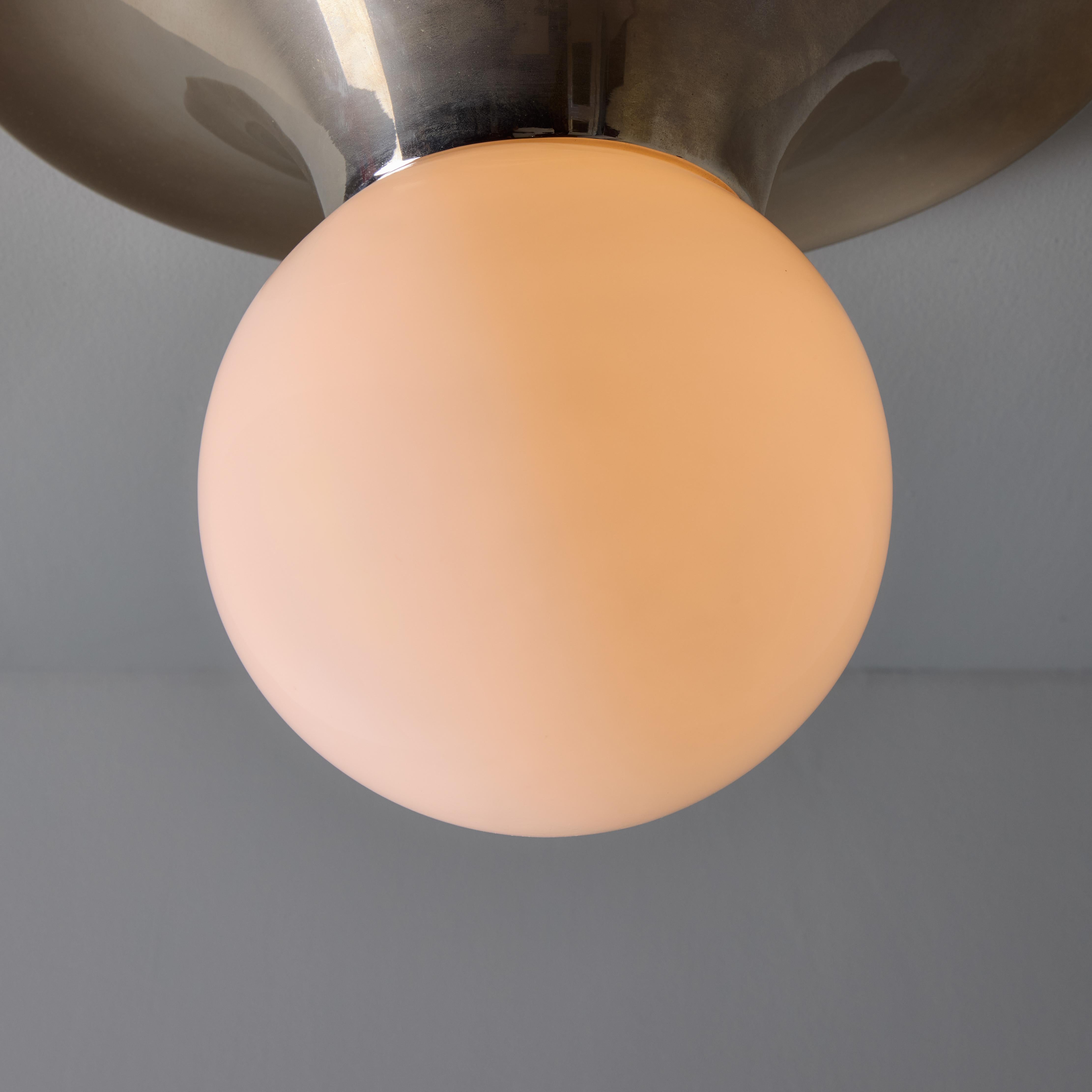 Deckenleuchte „Lichtkugel“ aus Nickel von Flos Achille Castiglioni & Pier Giacomo, 1960er Jahre im Angebot 2