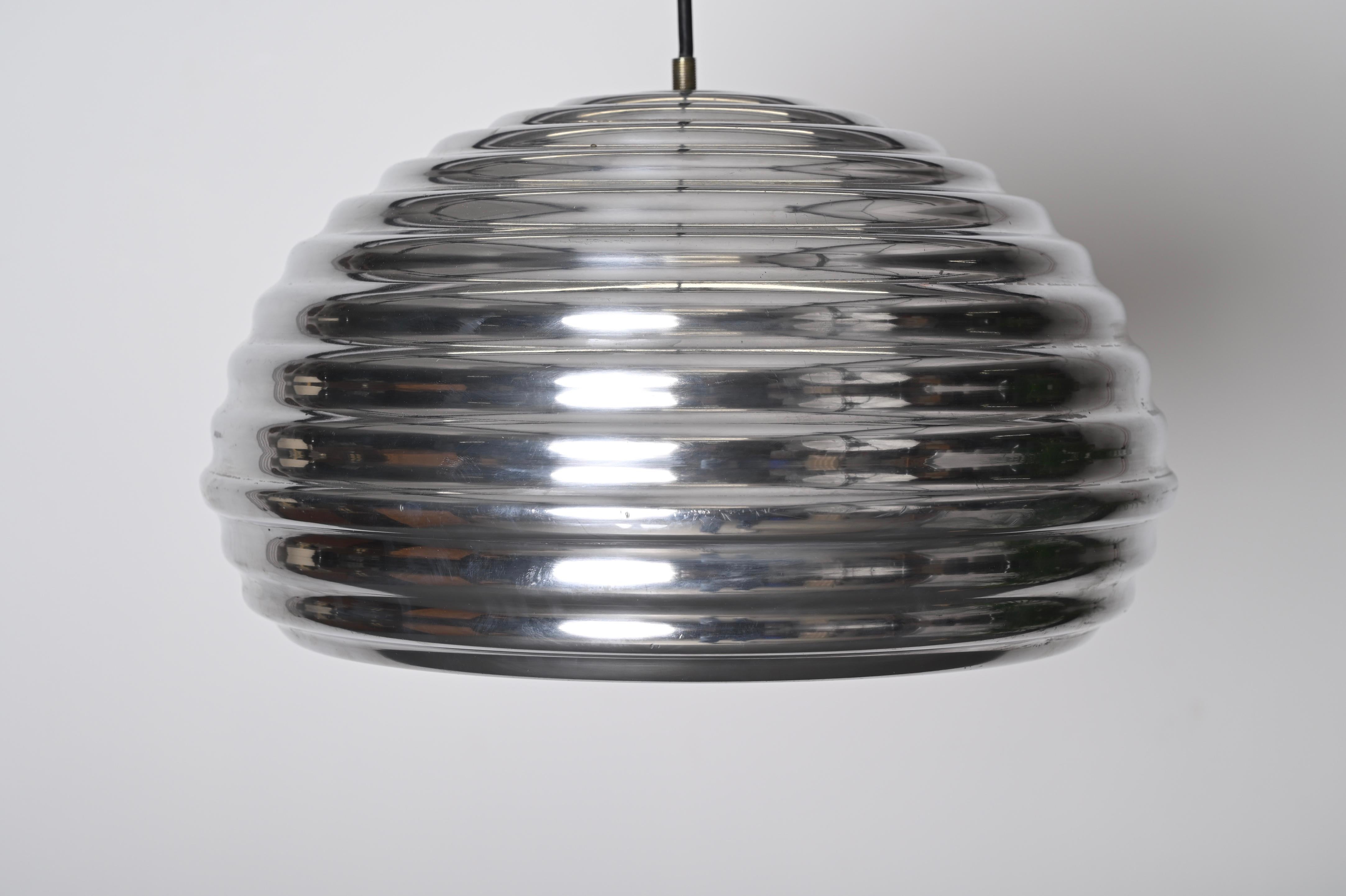 1960s Flos 'Splugen Brau' Aluminium Pendant by Achille Castiglioni, Italia For Sale 3