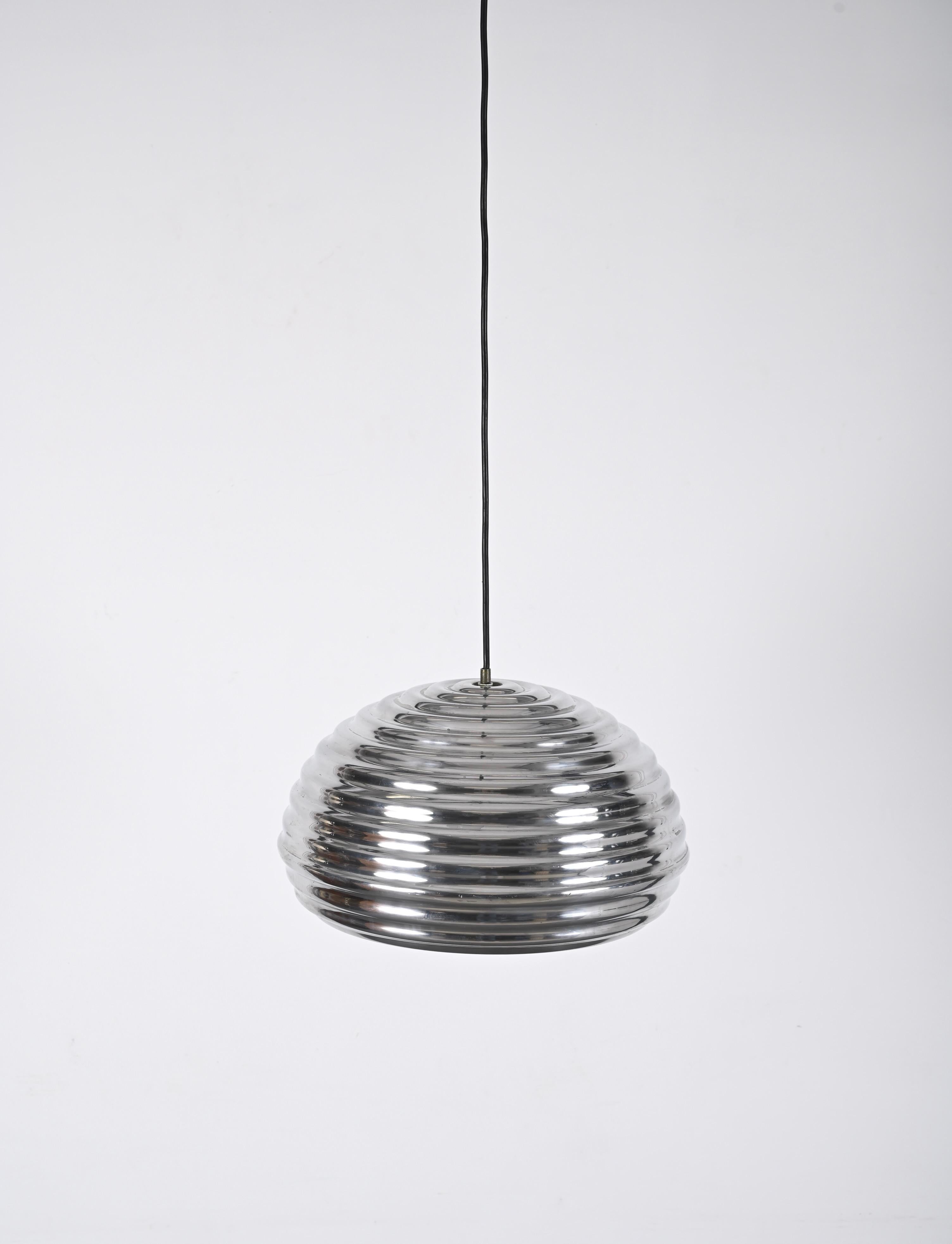 Mid-20th Century 1960s Flos 'Splugen Brau' Aluminium Pendant by Achille Castiglioni, Italia For Sale