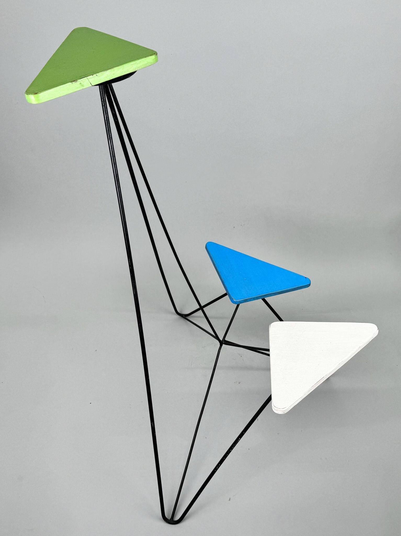 Mid-Century Modern 1960's Flower Stand, Czechoslovakia For Sale