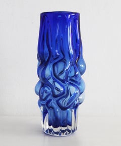 1960's Flower Vase by Pavel Hlava for Novy Bor Glasswork