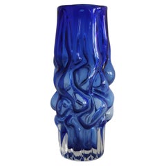 Vase à fleurs des années 1960 par Pavel Hlava pour Novy Bor Glasswork