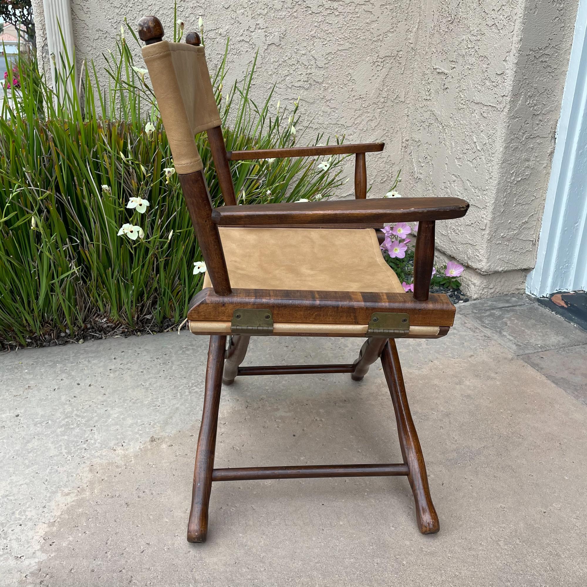1960s DIRECTORS Chair Gold Medal Camp Folding Furniture Racine WI 2