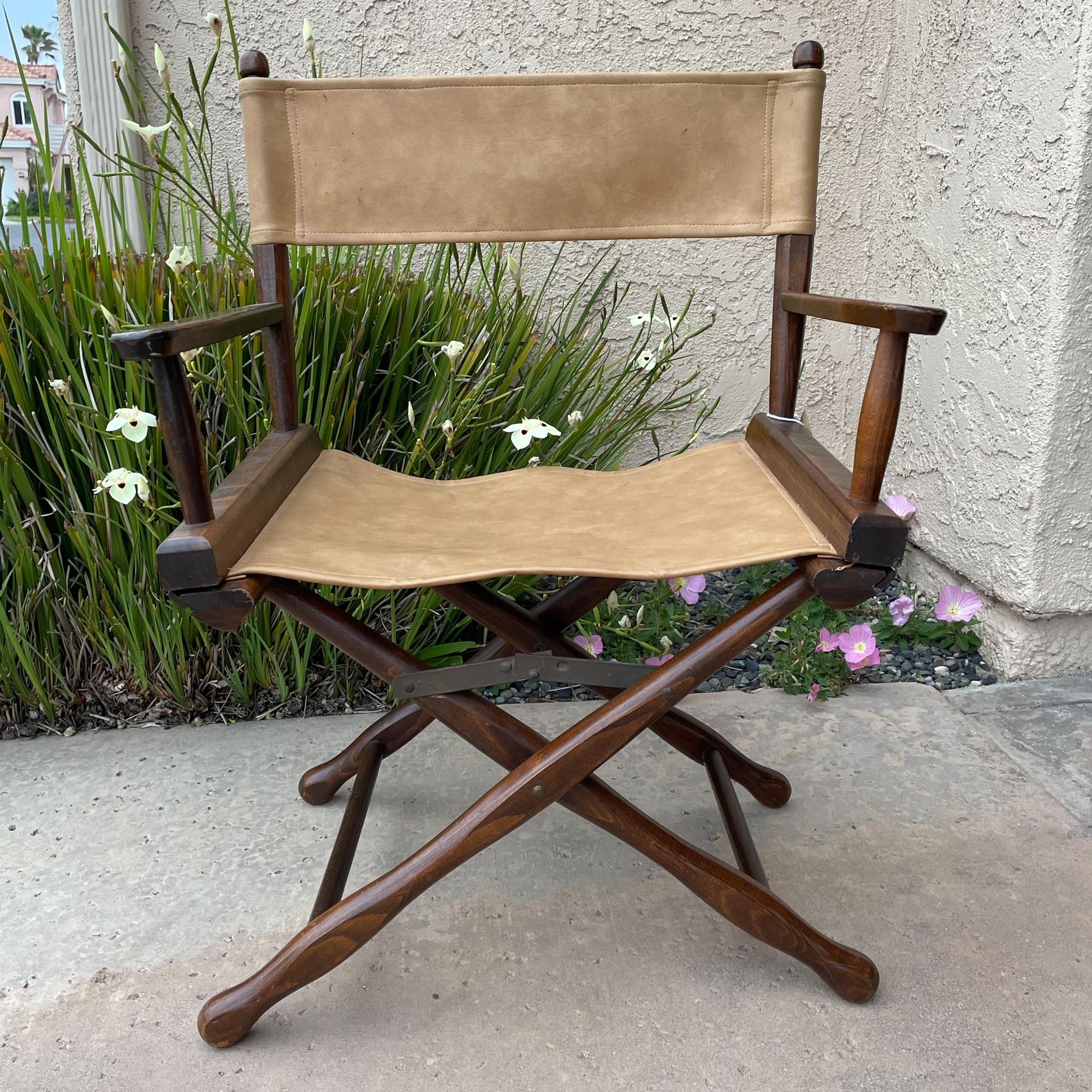 Mid-Century Modern 1960s DIRECTORS Chair Gold Medal Camp Folding Furniture Racine WI