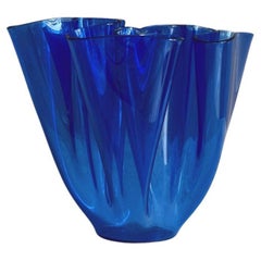 1960s Fontana Arte Dark blue Small Tissue Vase