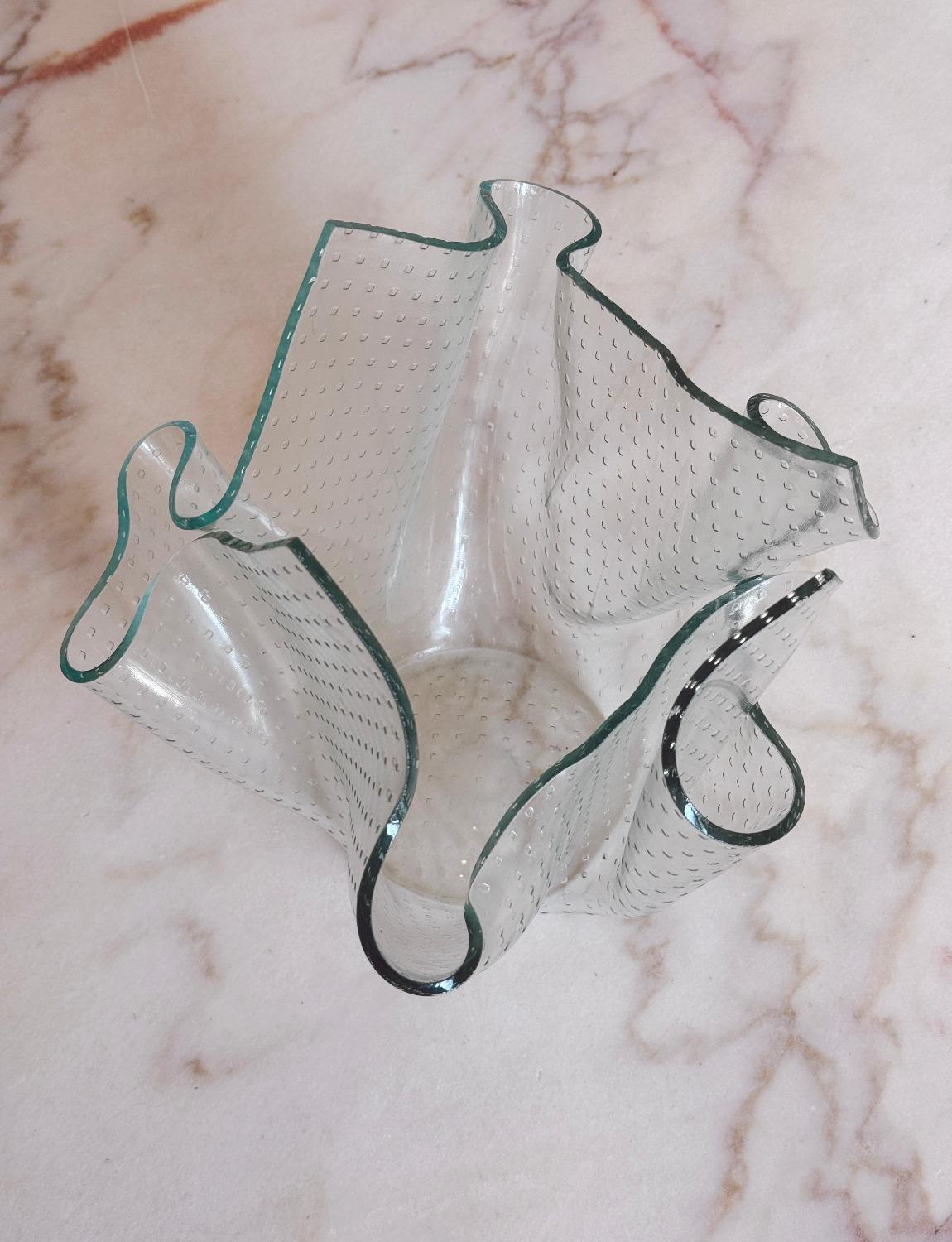 Italian 1960s Fontana Arte 'Spotted' Tissue Vase For Sale