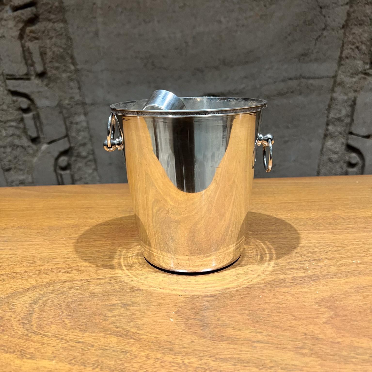 1960s Fornari Roma Embossed Alpaca Silver Ice Bucket 2