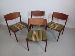1960s Four Danish Teak Dining ChairsChairs