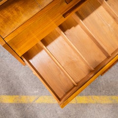 1960’s Four Drawer Shelved Mid Century Cabinet – Up Zavody