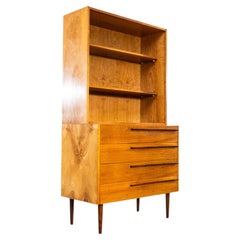 1960’s Four Drawer Shelved Mid Century Cabinet – Up Zavody