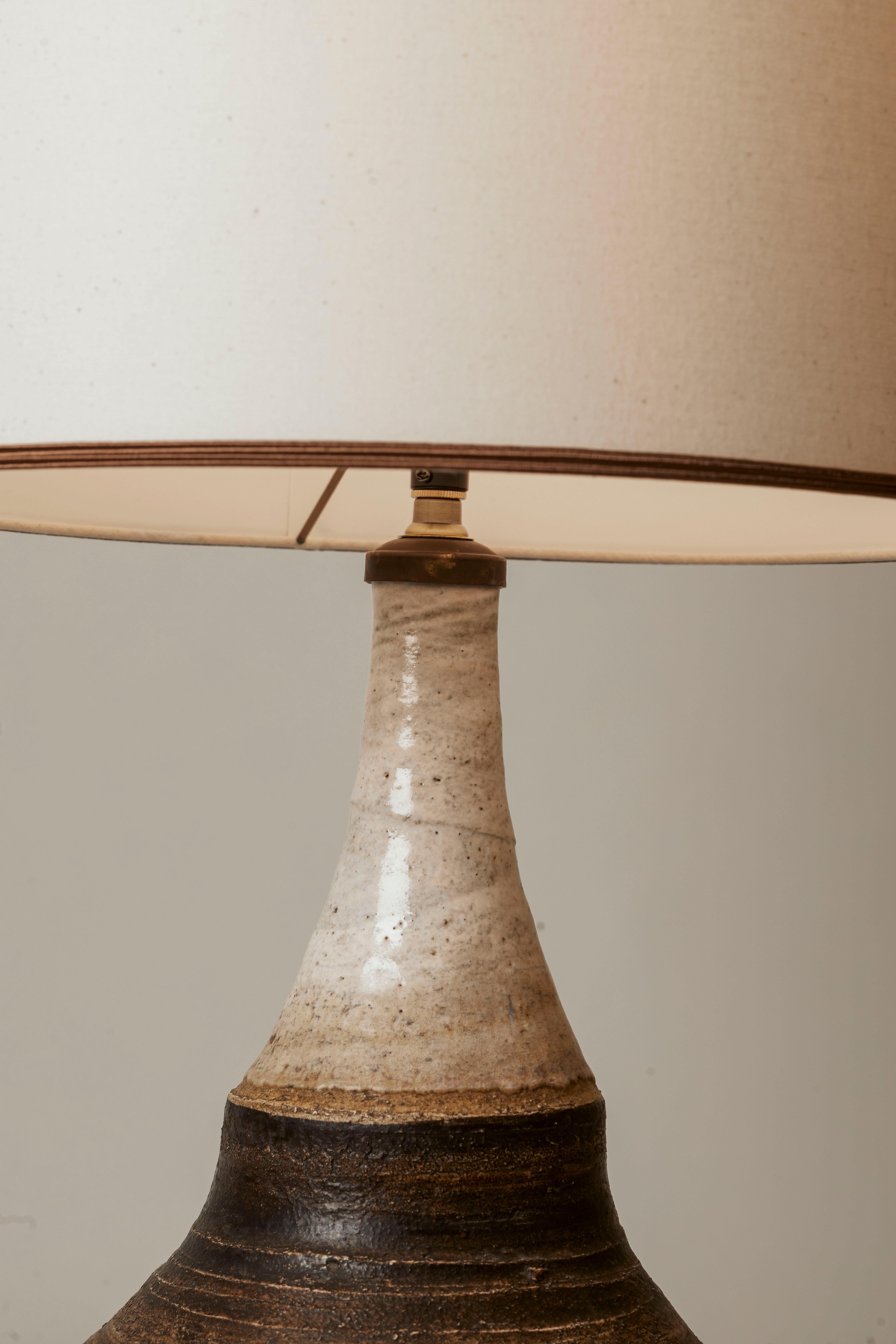1960's France Pelletier Lamp & Custom Shade In Good Condition In Aspen, CO