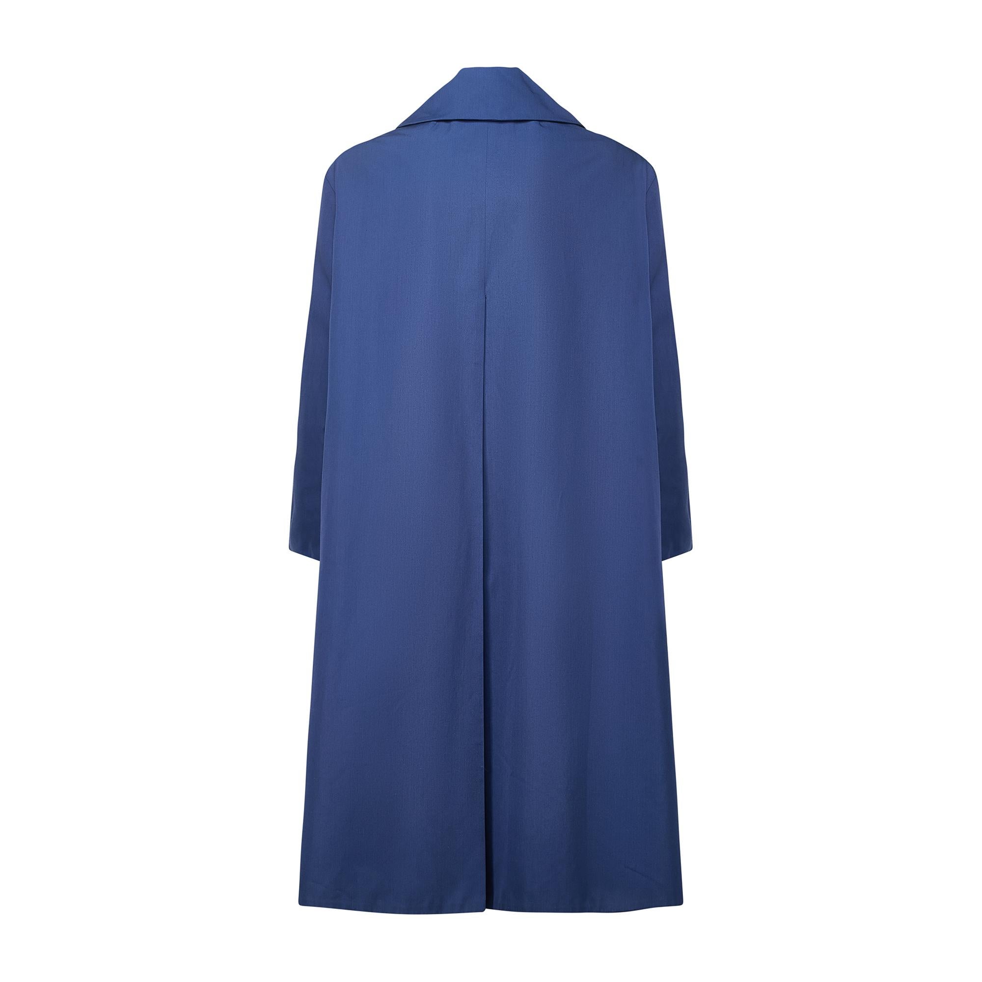 Blu Franck and Fils 1960, cappotto blu francese Swing in vendita